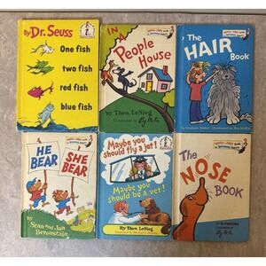 Dr. Seuss Beginner Books Hardcover Lot of 9 Various Titles Vintage 1960's 1970's